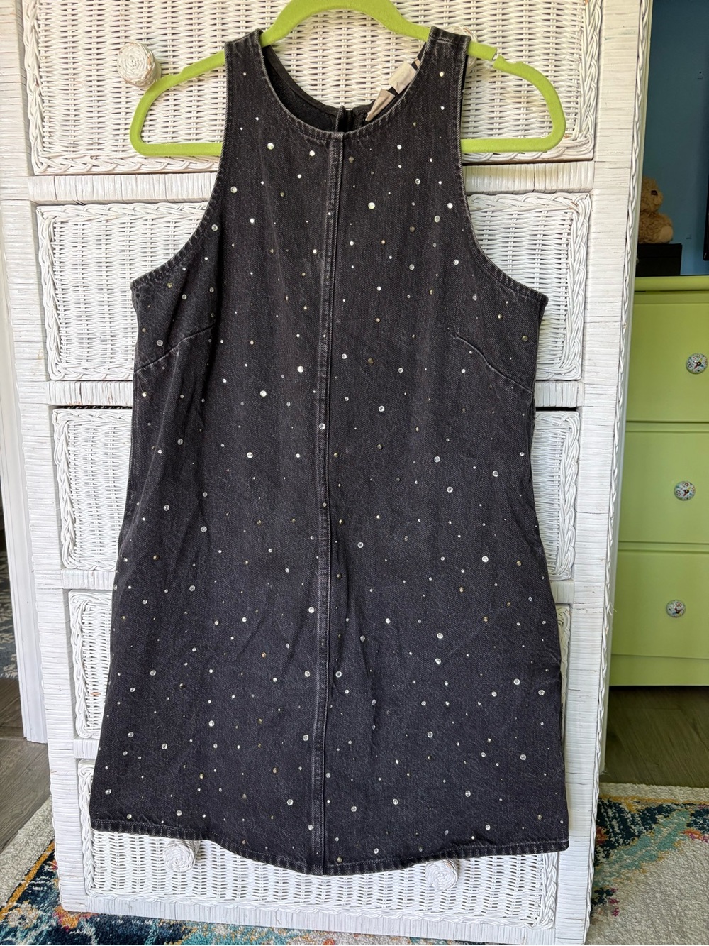 Levi's Black Sleeveless Studded Shift Dress